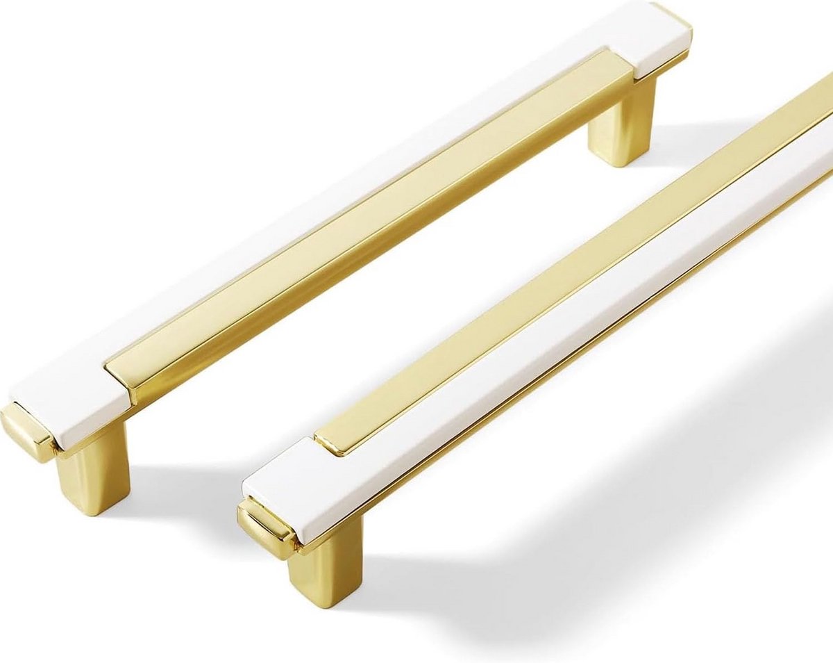Set van 4 Goudkleurige Meubelgrepen voor Keuken en Kast - 128 mm Afstand