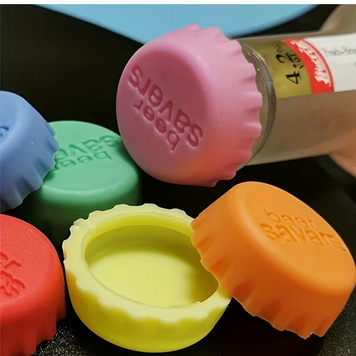 Bescherm je drankje: 12-Pack Siliconen flessendoppen!