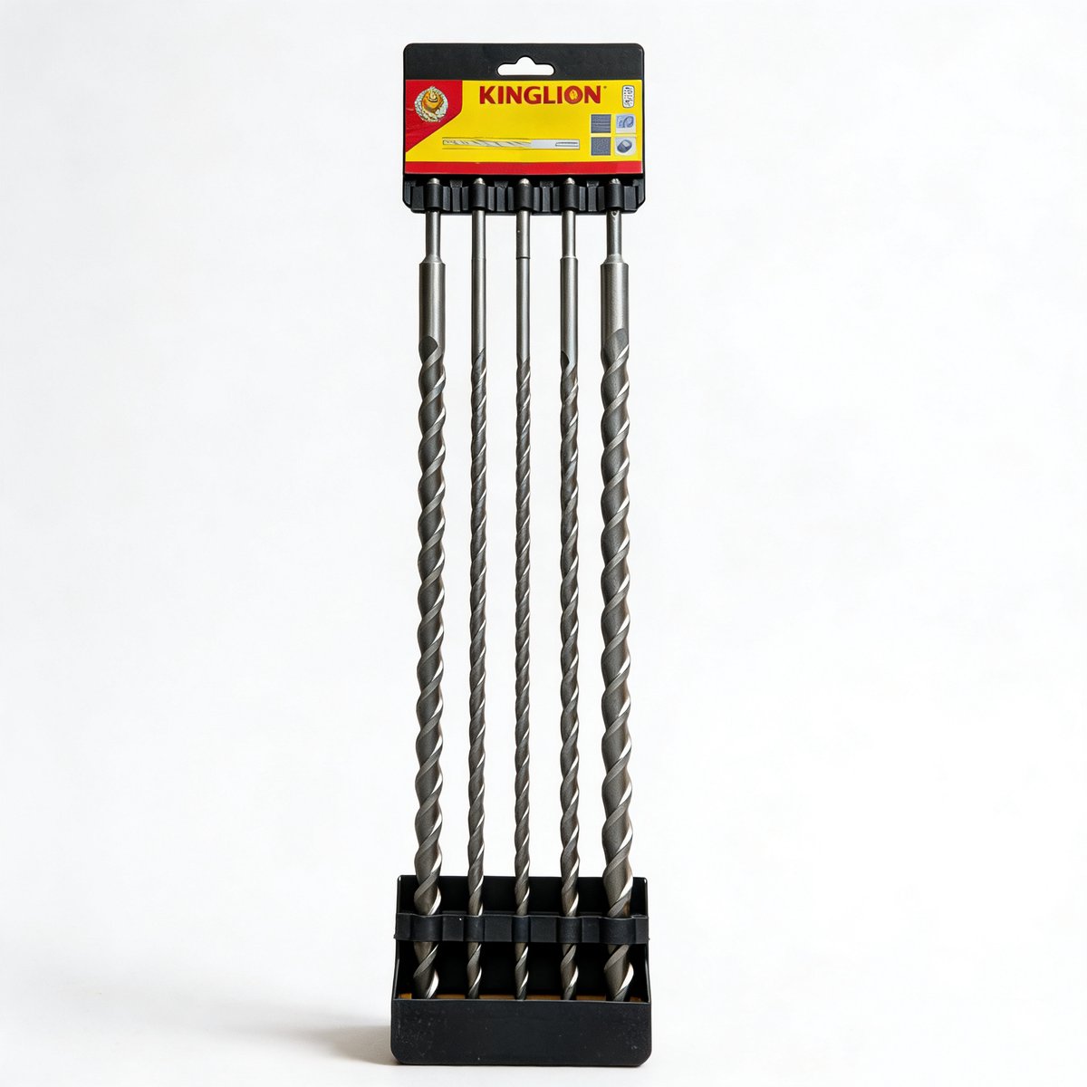 KINGLION 5 delige borenset - SDS plus - Borenset metaal - Hamerboor - Boor - Beton - lengte 600mm - ø 10, 12, 16, 22, 25mm