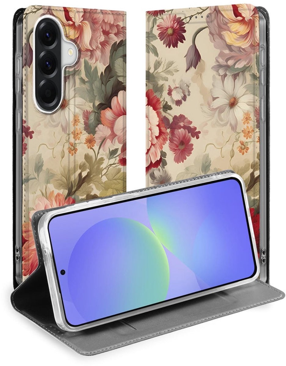 Samsung Galaxy A37 Flip Style Hoesje Bloemen