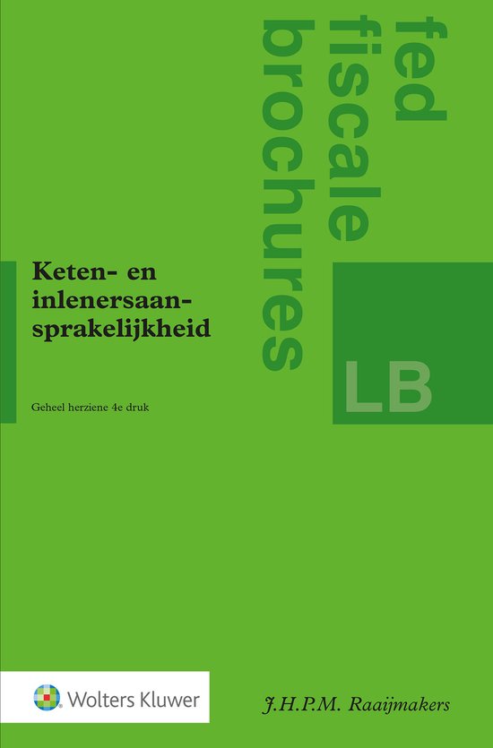 Keten- en inlenersaansprakelijkheid - cover
