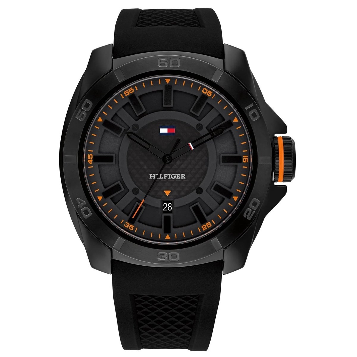 Tommy Hilfiger Windsurf 1792137 Horloge - Siliconen - Zwart - Ø 48 mm