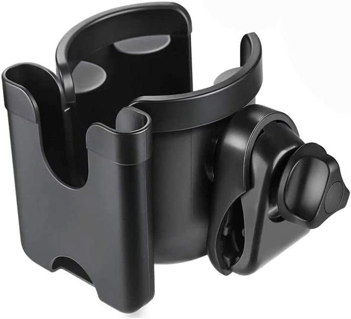 Universele Bekerhouder voor Kinderwagen met Telefoonhouder - Buggy Accessoire voor Fles en Babyfles - Fiets- en Wandelwagen Drinkbekerhouder