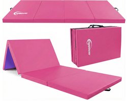 eyepower Opvouwbare Turnmat 180x60x5 cm Dik - Gym Mat voor Thuisgebruik - Veilige Gymnastiek Onderlegger voor Kinderen Fitness en Turnen - Schokdempend Sport Vloermat voor Training