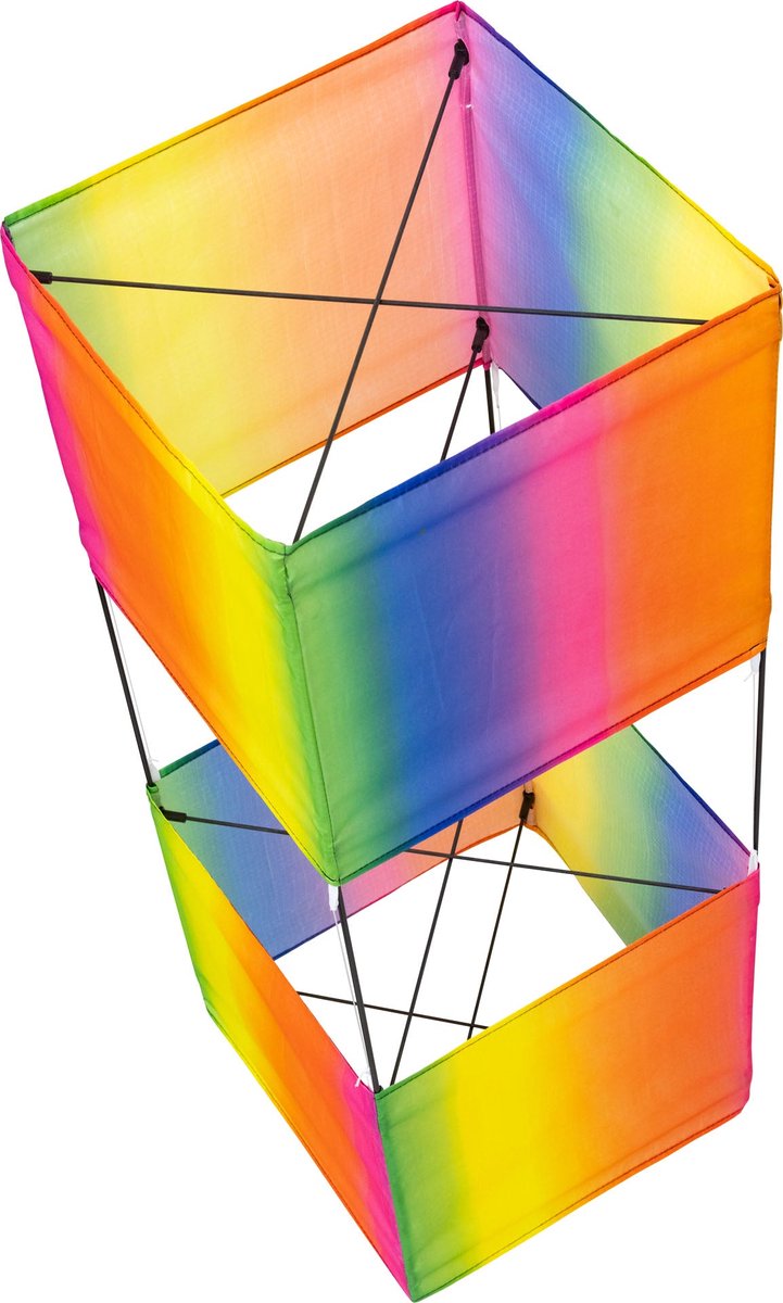 Eenlijnsvlieger HQ Classic Box Kite 102308 Regenboog 81 x 30 cm