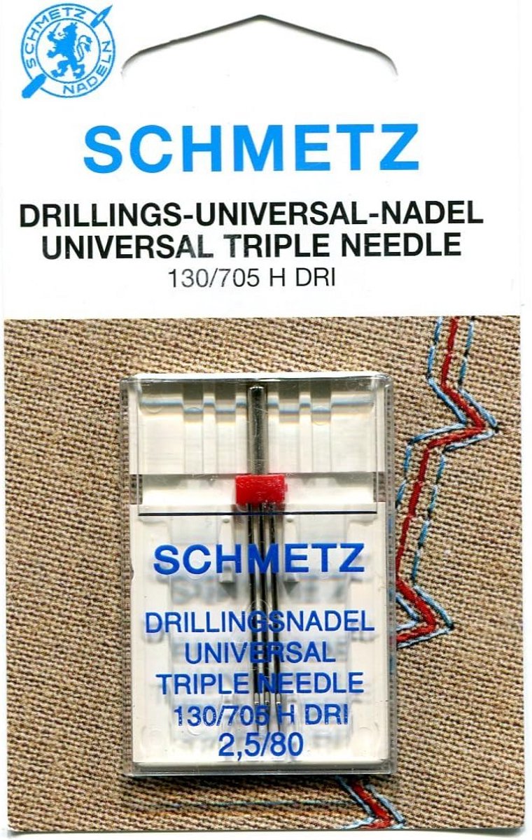 Universele Drievoudige Naald Set Maat 80 - 2.5mm Split Naald voor Naaimachine
