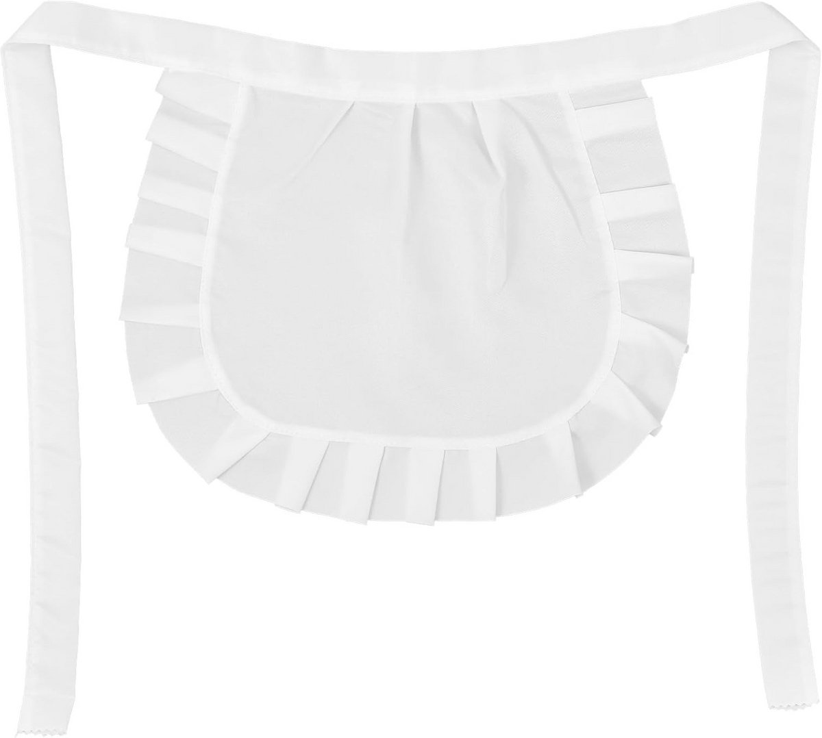 Wit Taille Schort met Ruches - Cosplay Keuken Schort voor Dames en Meisjes