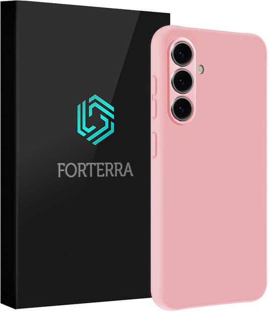 Étui Convient pour Samsung Galaxy A57 - Robuste & Antichoc - Étui Silicone - Housse Cover - Rose clair