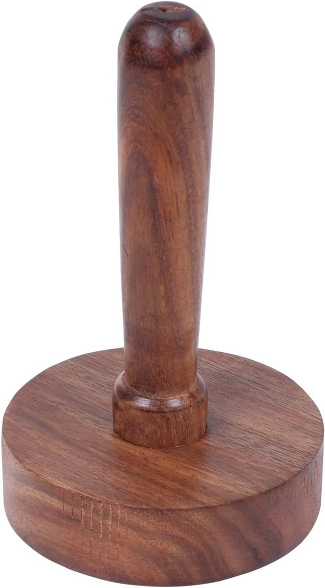 Handgemaakte Houten Masher Set - Ideaal voor Tortilla, Roti & Meer