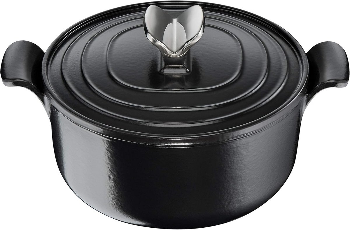 Gietijzeren Cocotte met Emaille Coating - Ideaal voor Langzaam Koken en Stoven