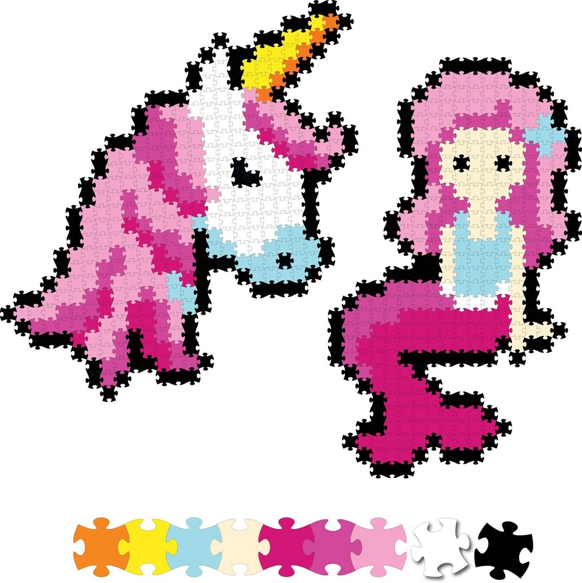 Gekleurde Pixel Puzzel Stukjes 700 Stuks - Bouwsets voor Creatieve Vrienden