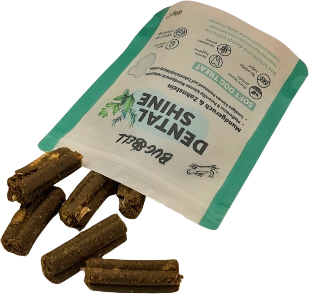 BugBell Dental Functionele Hondensnack – Frisse adem & mondhygiëne – Zachte Snack