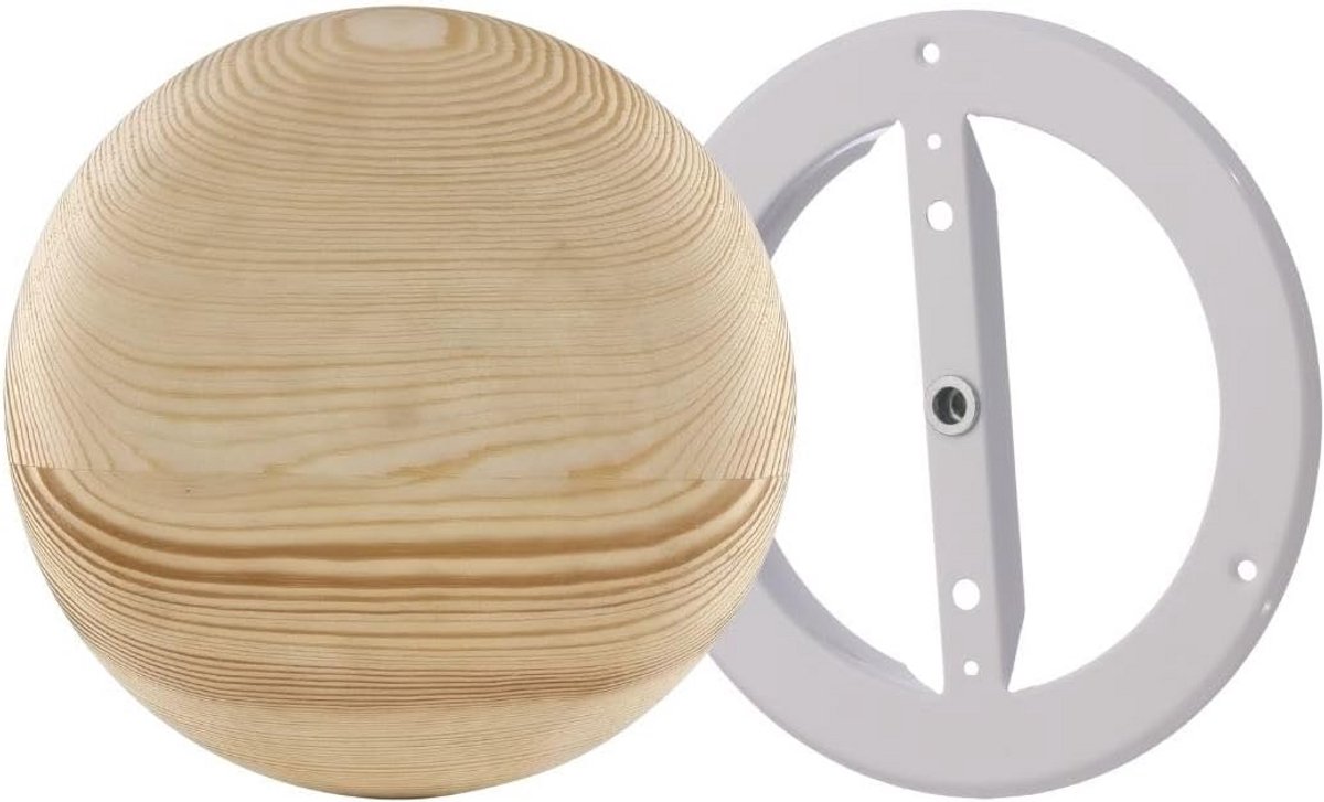 Ronde Houten Ventilatierooster Verstelbaar voor Sauna - Ventilatie en Afzuiging