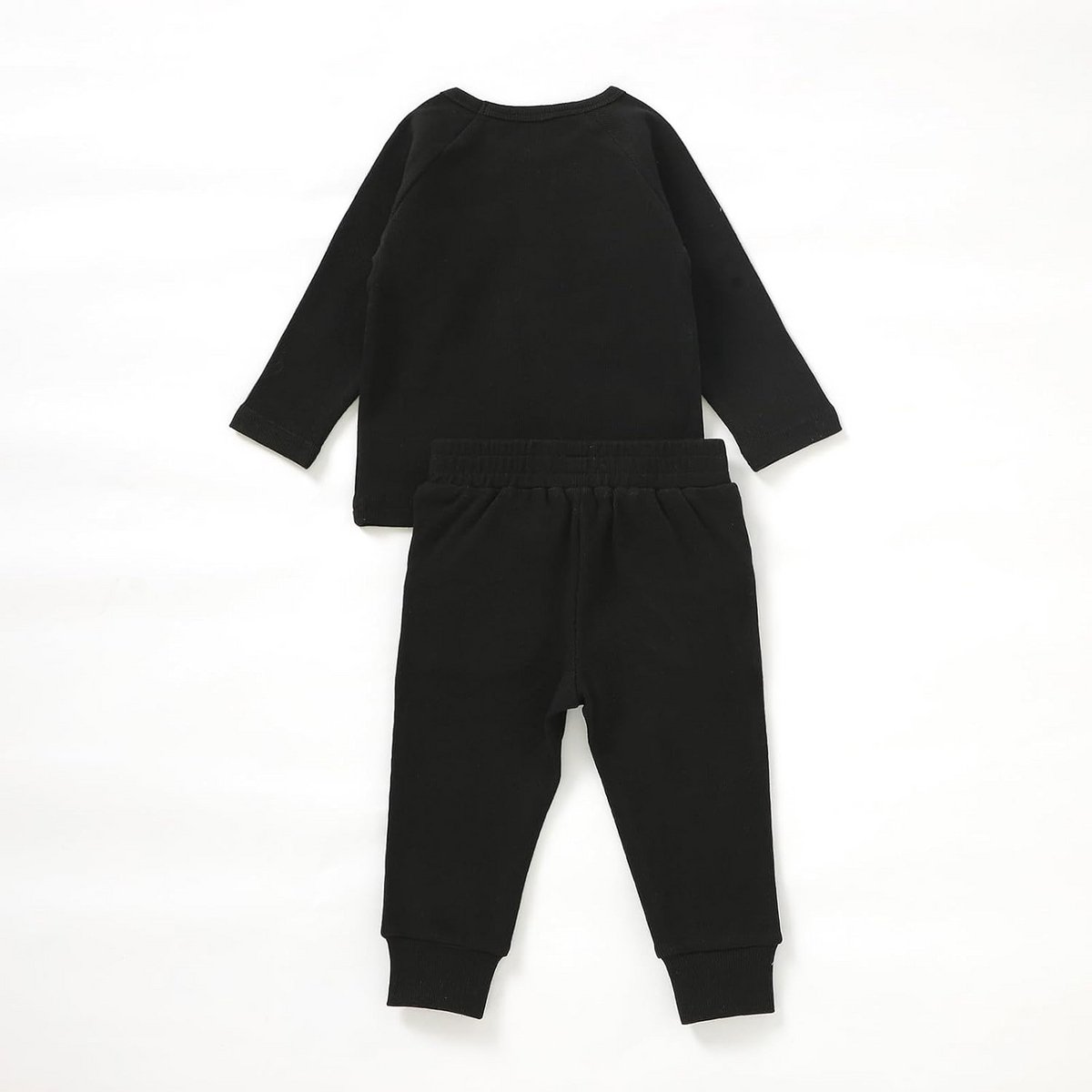Gepersonaliseerde Geribbelde Trainingspak Set Kinderen – Biologisch Katoen Pyjama & Loungewear Jongen Meisje