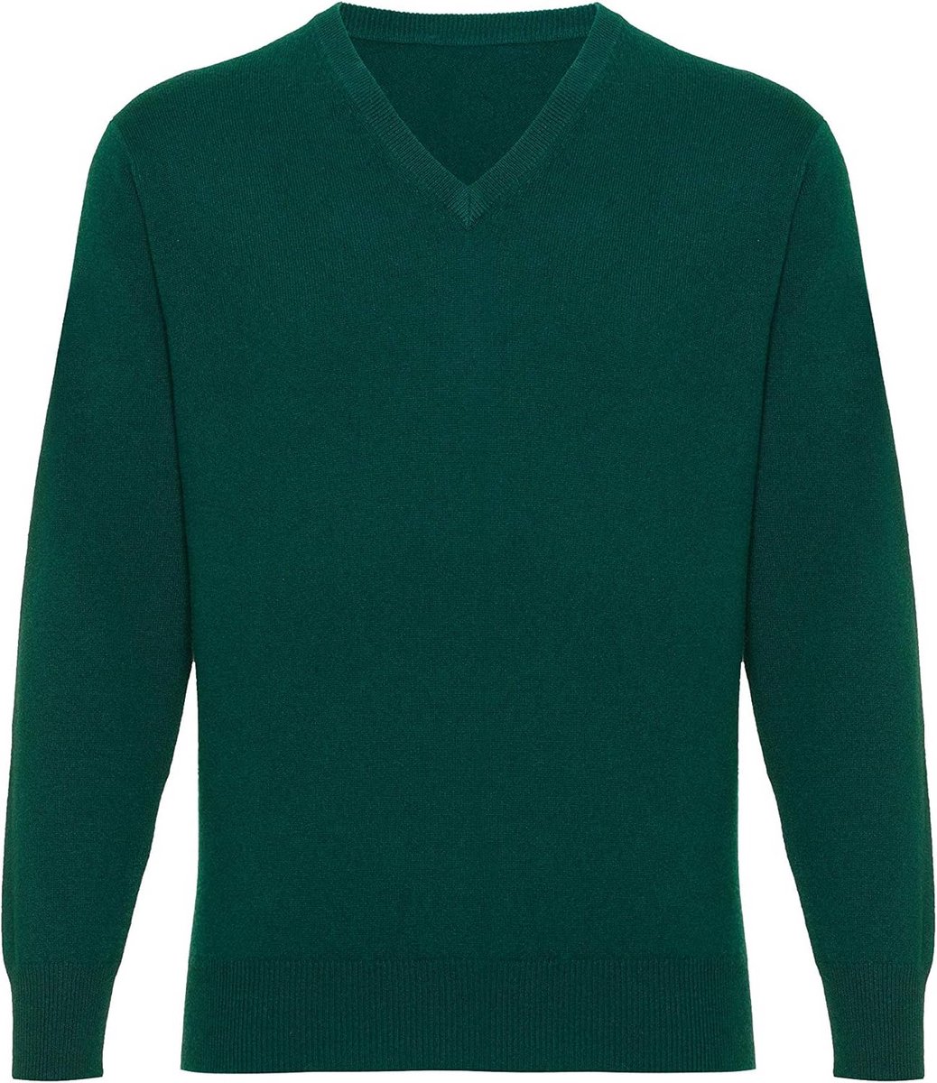 Heren Kasjmier Trui met V-hals voor een Luxe Look