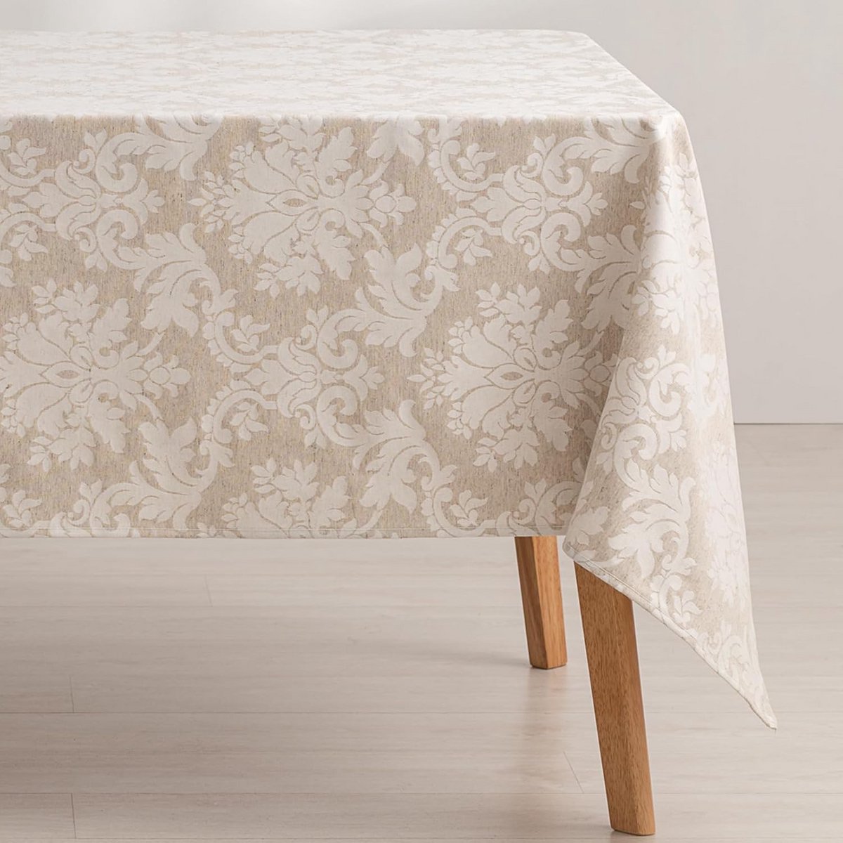 Waterdicht Rechthoekig Tafelkleed Jacquard Bloemmotief Vlekbestendig