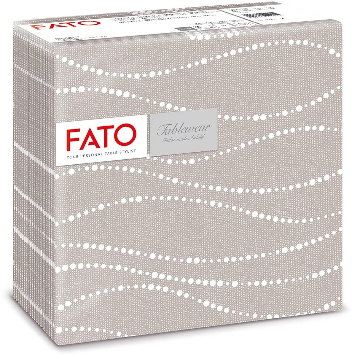 Luxe Airlaid Papieren Servetten Taupe Decoratief - 50 Stuks 40x40 cm