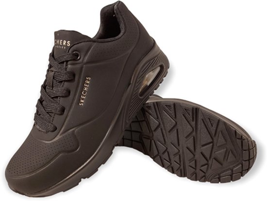 Baskets Femme Skechers Uno Stand On Air - Noir / Noir - Taille 36