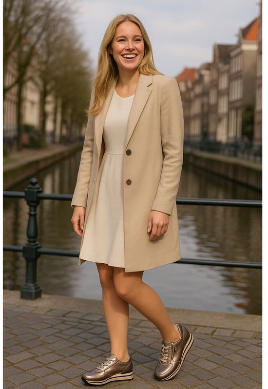 Gabor - Dames - argent - baskets - taille 40