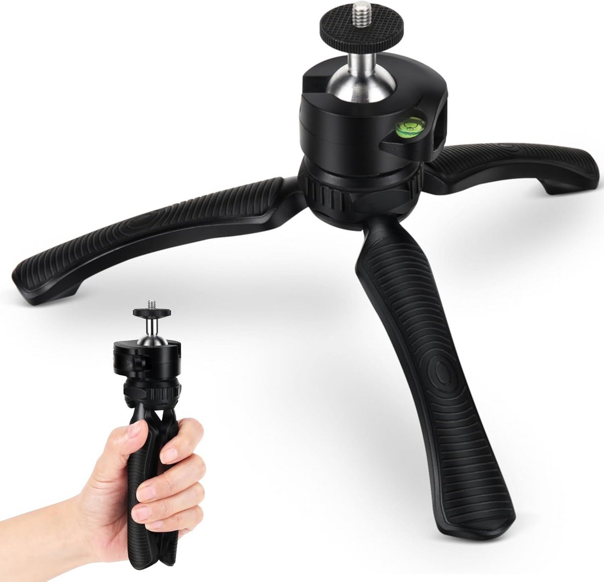 Compact Mini Statief voor Camera en DSLR - Universele Telefoonhouder