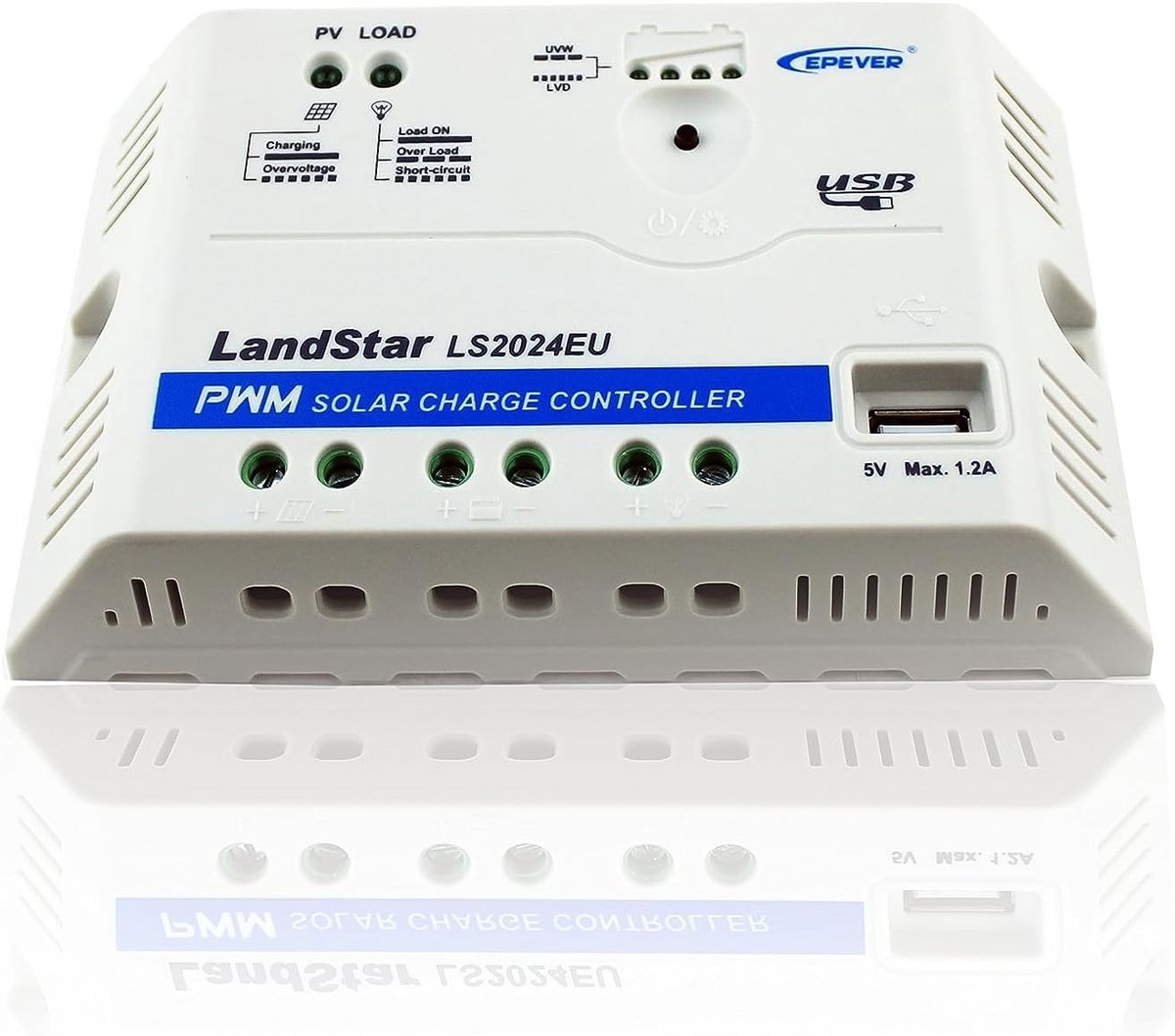 20A 12/24V PWM Solarlader Controleur met USB