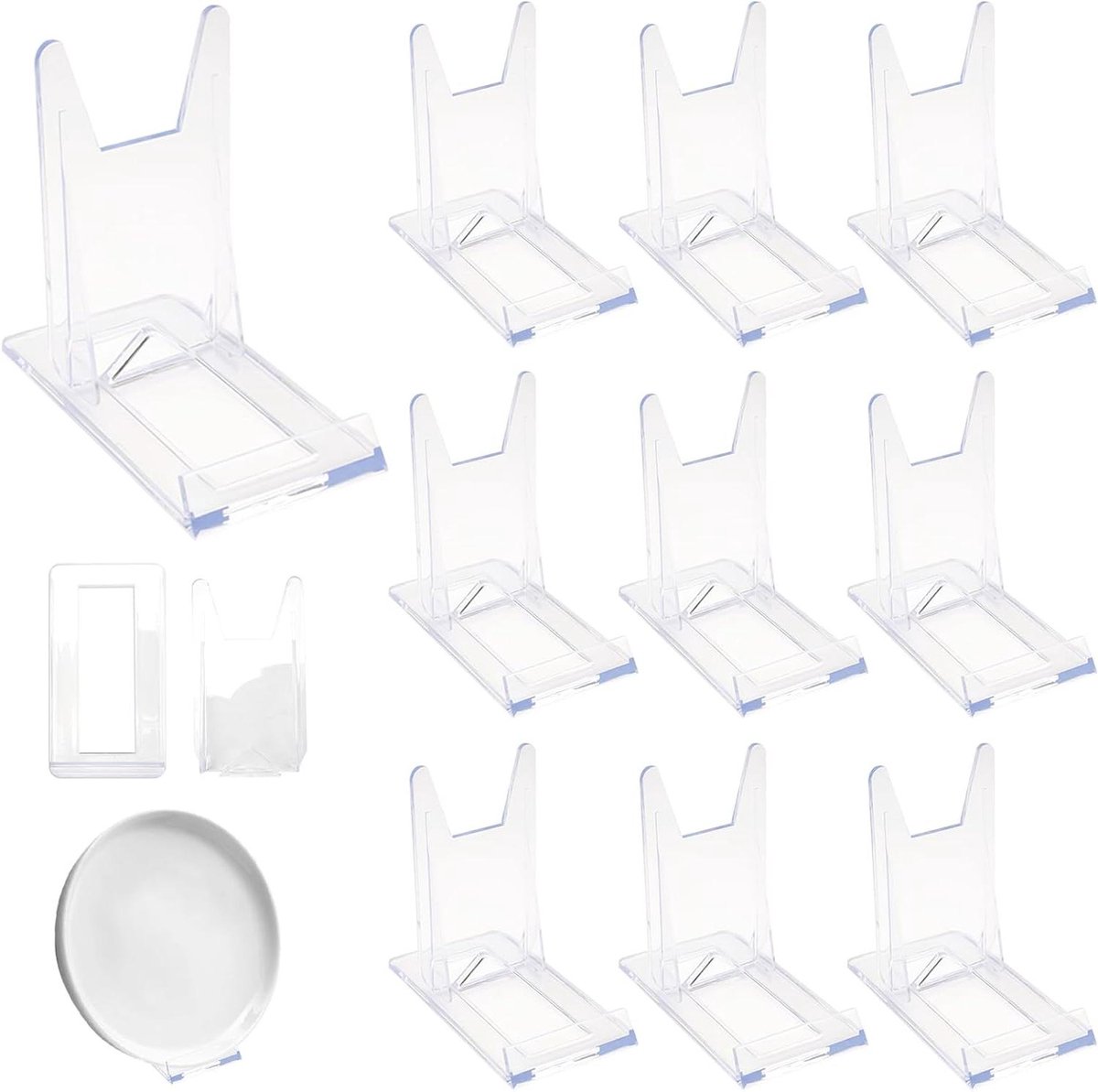 Bordenstandaard - Transparant - Instelbaar - Voor fotodisplays en kookboeken