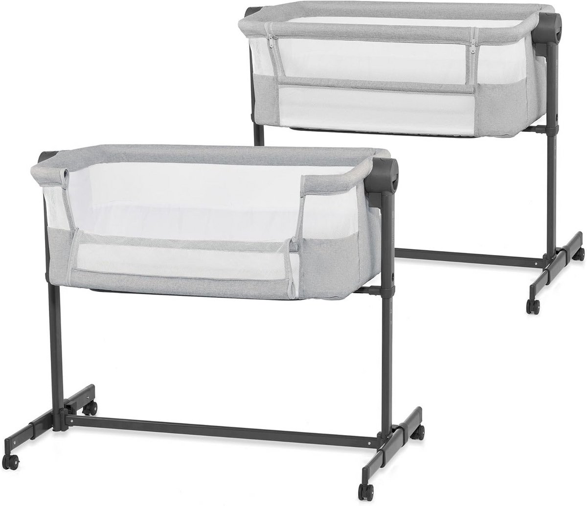 2-in-1 Co-Sleeper Wieg en Ledikant met Verstelbare Hoogte en Matras