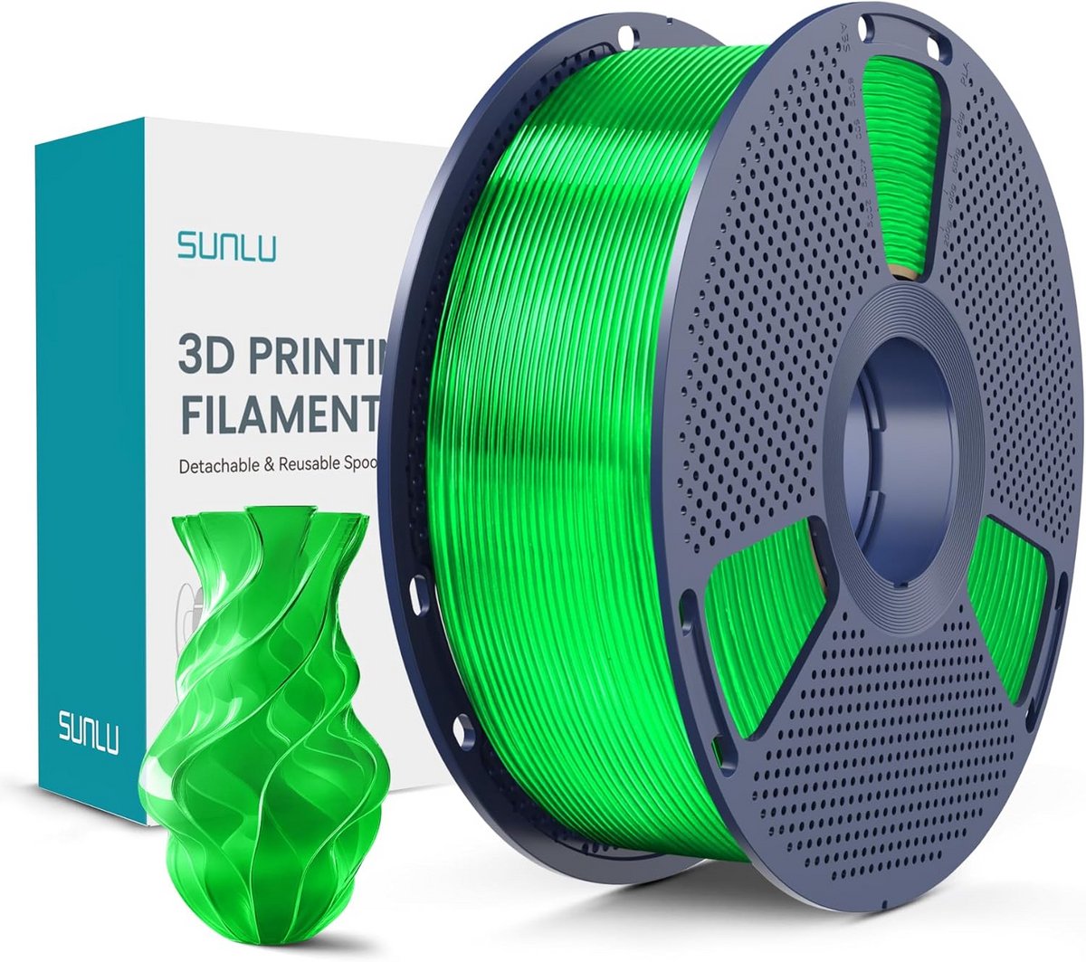 PLA+ Filament 1.75mm 1kg Transparant Groen Hoge Taaiheid