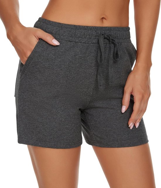 Comfortabele Dames Korte Broek 12,7 cm met Zakken - Jersey Katoen voor Yoga, Lounge & Actief — afbeelding 4