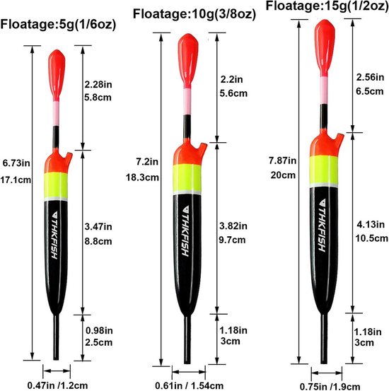 Storfisk Hengeldobbers – Set Van 5 Of 10 Stuks – Balsahouten Loopdobbers Met Signaalantenne – Ideaal Voor Voorn En Forel