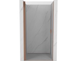 Mexen Mist-B draaideur douche 90 , transparant, geborsteld koper - 8A2-090-000-65-00