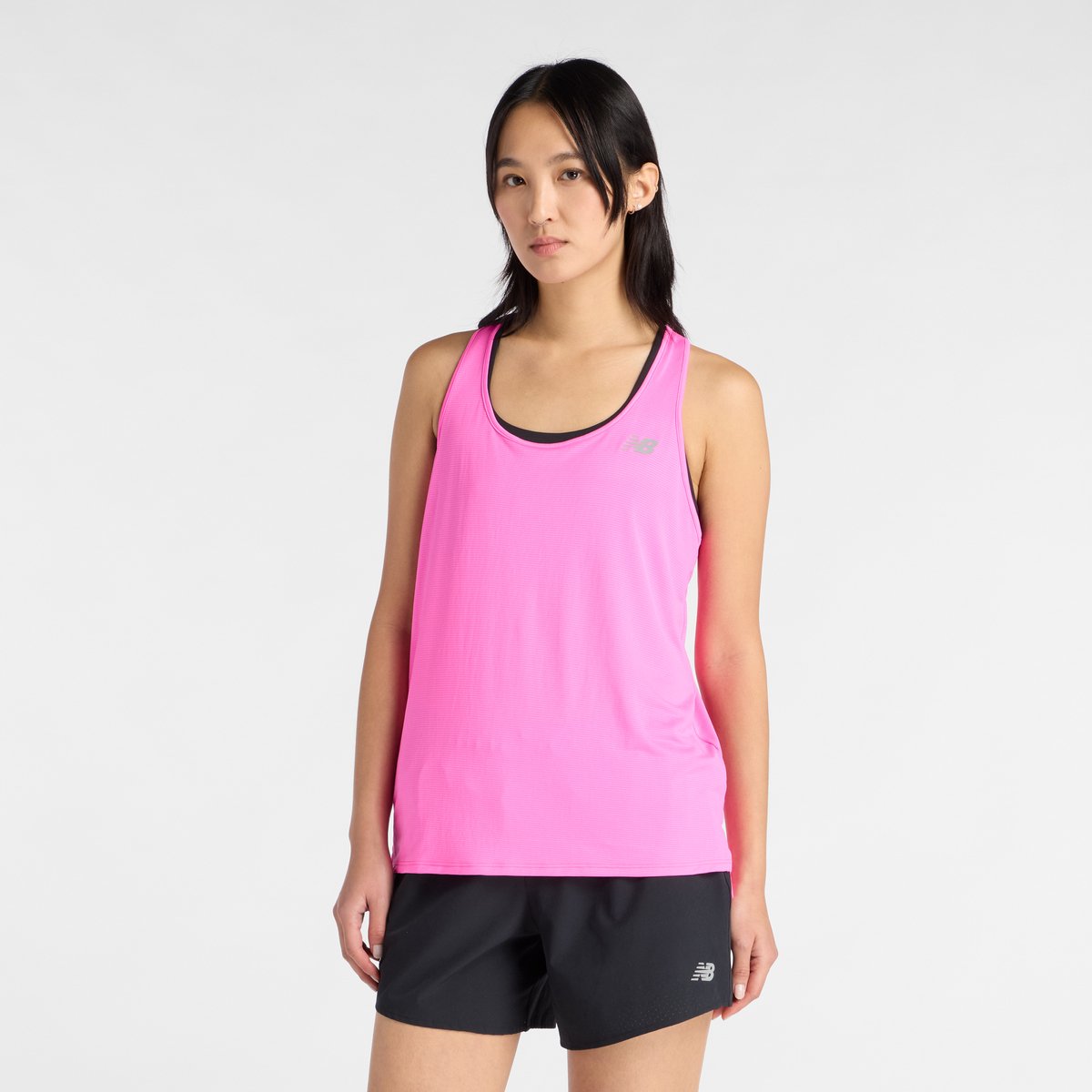 New Balance Sport Essentials Tank Dames Sportshirt HEAT Roze