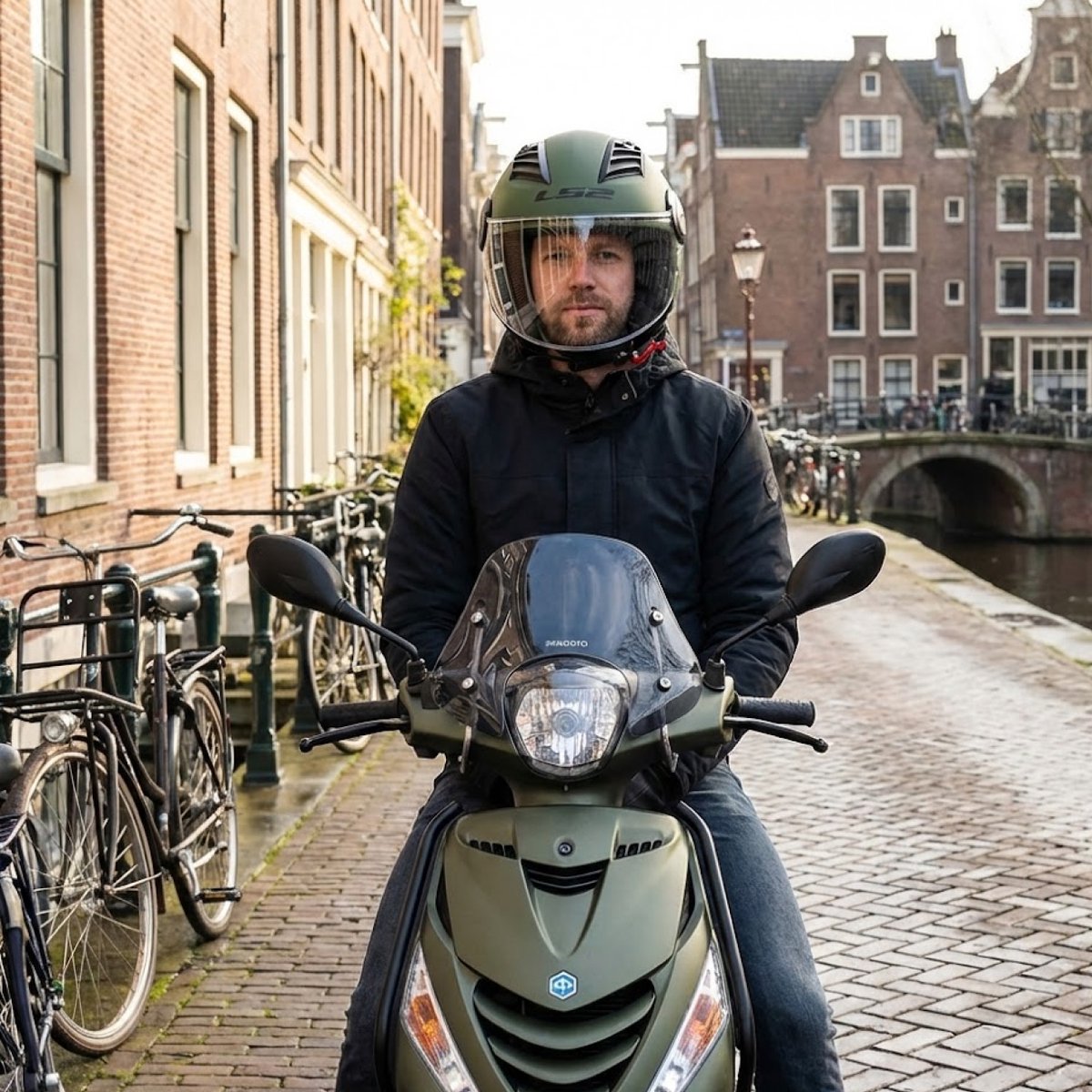 LS2 Jethelm Airflow mat groen maat S – foto 8