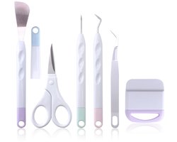 6-delige set - Plottergereedschapset - Doe-het-zelf knutselgereedschap - Voor het verwijderen van zelfklevende vinylstickers, massieve siliconen reliëfs en tekstpatronen