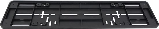 Carpoint Onderlegplaat Kenteken EU – 52x11 cm – Zwart – Kunststof – Universeel – Voorgeboord – Strak Design
