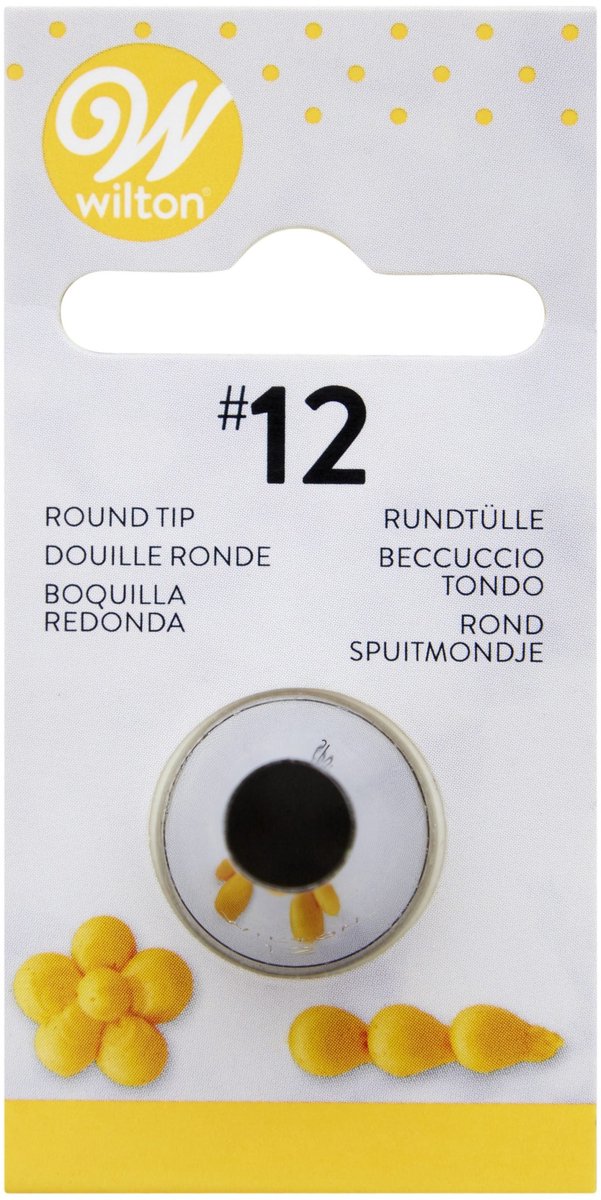 Wilton Spuitmondje - #012 Rond - Garneerspuit voor Taartdecoratie