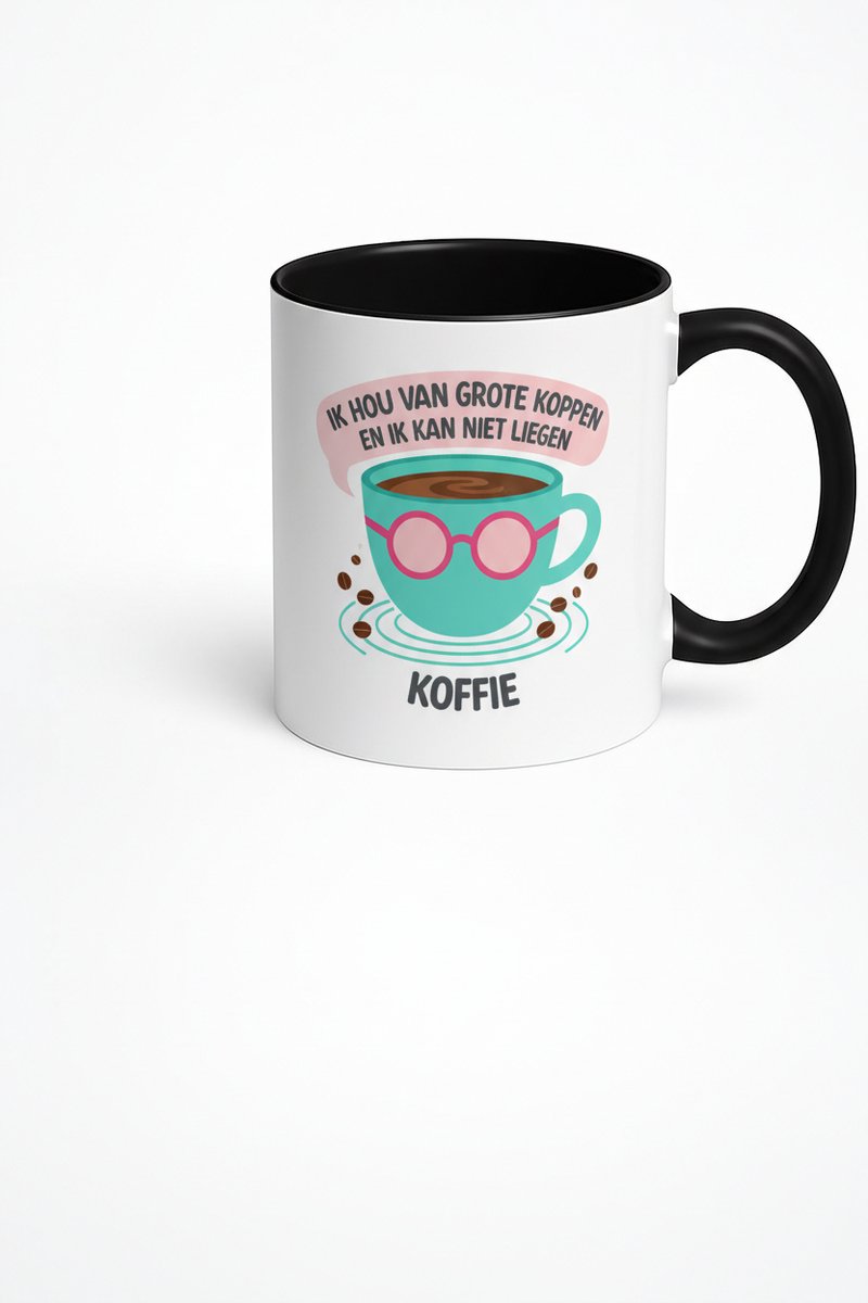 Koffie Mok - Ik hou van grote koppen en ik kan niet liegen