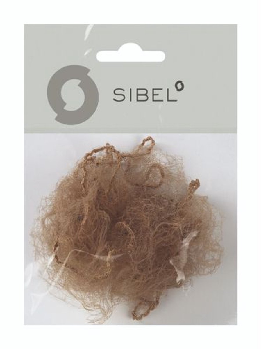 Sibel Nylon haarnetje kastanjebruin 2st