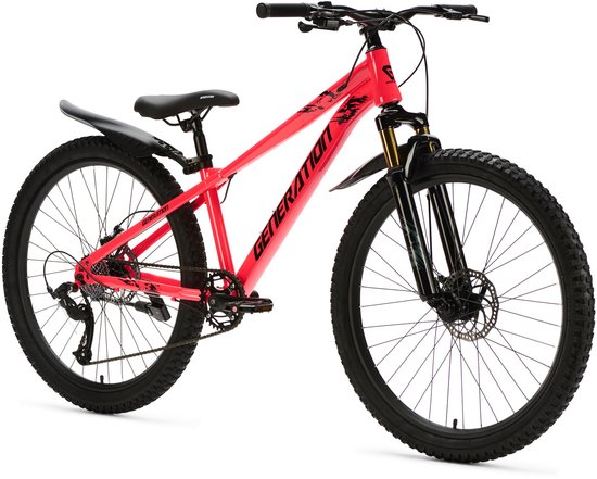 Generation X8 Mountainbike 26 inch - Roze met Spatborden van Generation — afbeelding 4