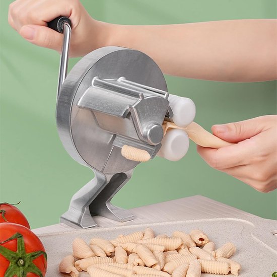 Store_9 - Handmatige Macaroni-maker - Draagbare Pastamaker - Roestvrij staal - Zilver - Eenvoudig in gebruik - Geschikt voor Keuken en Restaurant van Merkloos — afbeelding 2