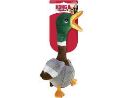 Kong Shakers Honkers Duck - Hondenspeelgoed - Grijs Bruin Groen Large
