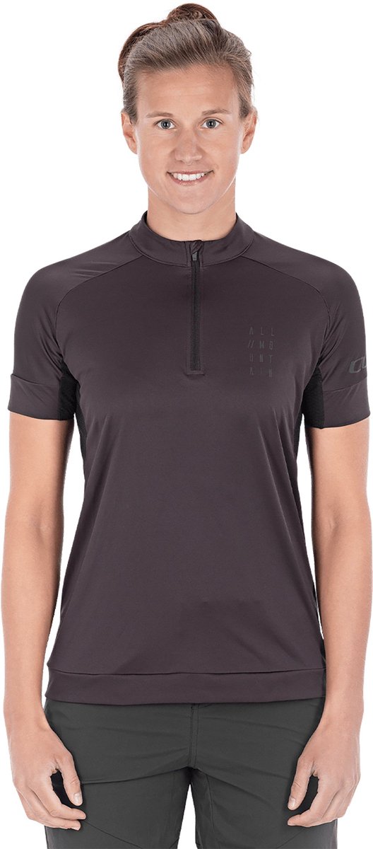 CUBE Fietsshirt AM WS JERSEY HALF ZIP S/S BLACK XL