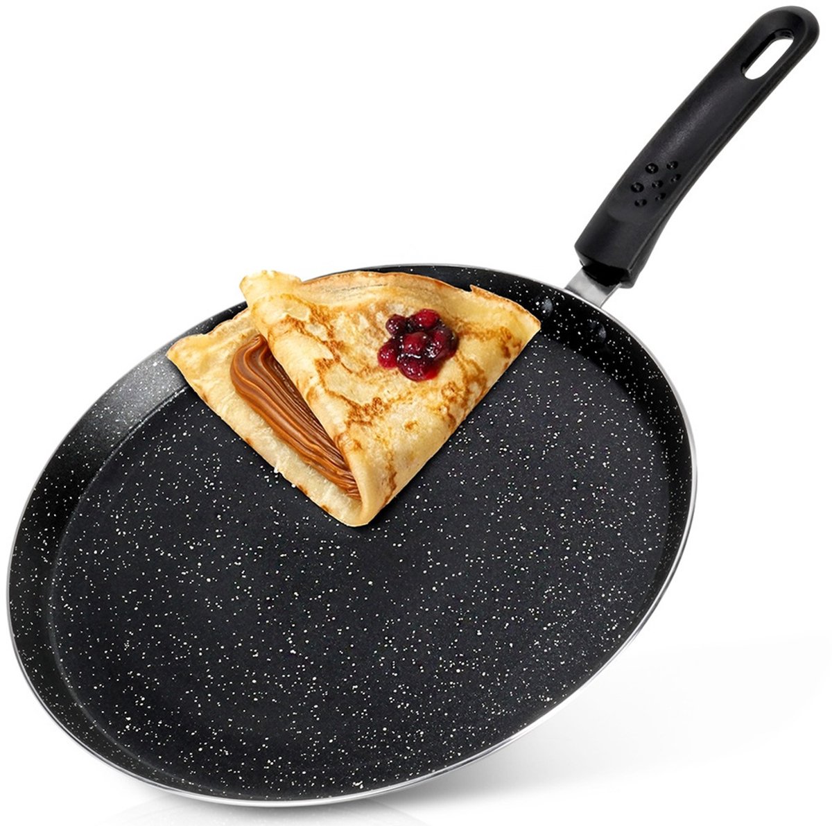 Pannenkoekenpan Graniet 28 cm - Omeletpan - Pancake - Eierpan - Pannenkoekpan