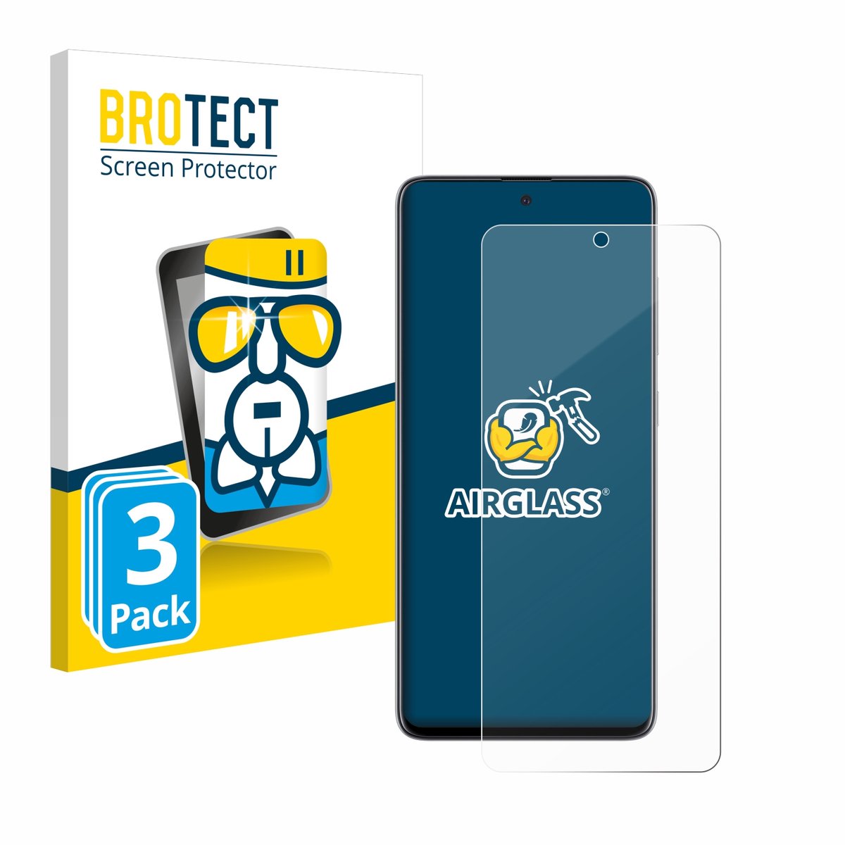 Screenprotector 3 Stuks voor Samsung Galaxy A51 5G / A51 Beschermglas transparant