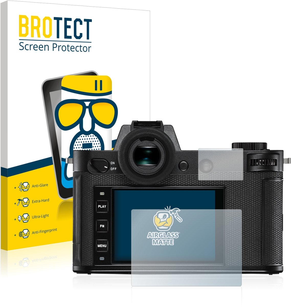 BROTECT - Screenprotector voor Leica SL2 - Folie Beschermfolie Beschermglas matte
