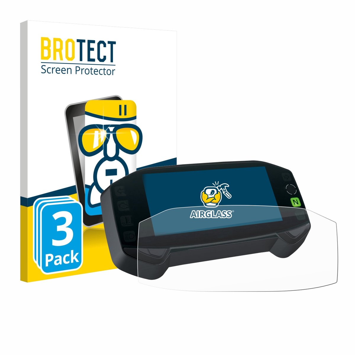 Screenprotector 3 Stuks voor Suzuki DR-Z4S 2025 Beschermglas transparant