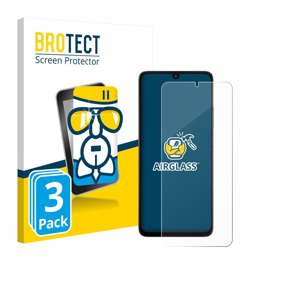 Screenprotector 3 Stuks voor Motorola Moto G06 Beschermglas transparant