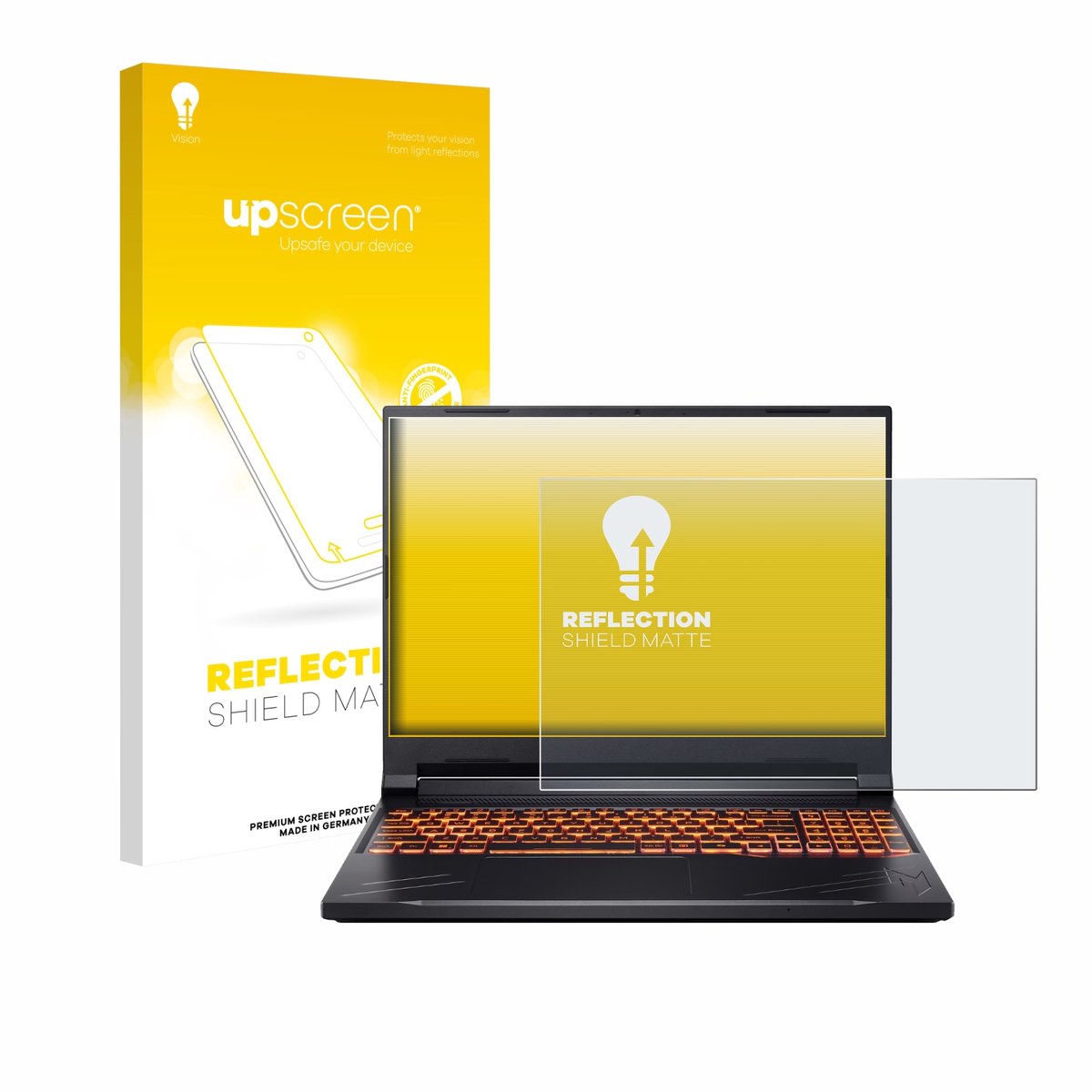 upscreen - Screenprotector voor Acer Nitro V 16 - Folie Beschermfolie anti glare matte