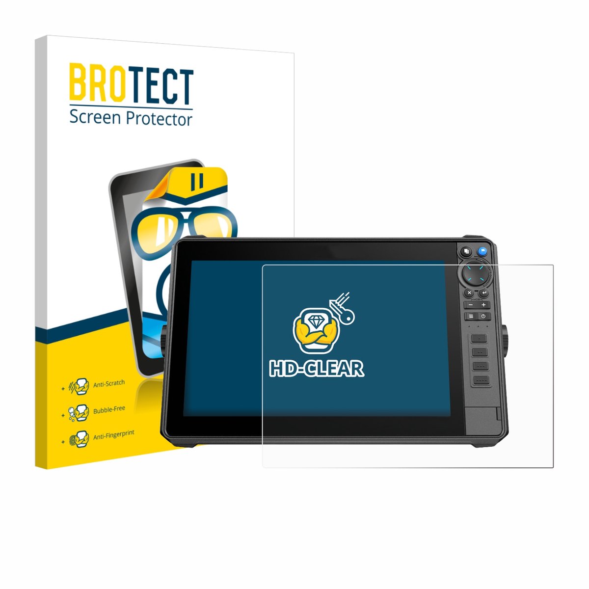 BROTECT - Screenprotector voor Lowrance HDS-12 Pro - Folie Beschermfolie transparant