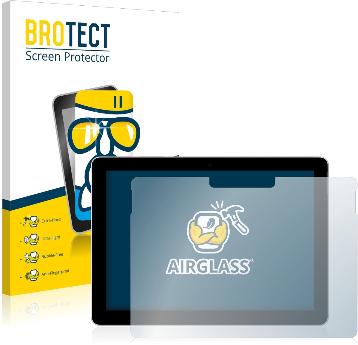 Screenprotector voor Microsoft Surface Go (1. Gen.) Beschermglas transparant